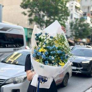 Bó Hoa Hồng Xanh Dương S543