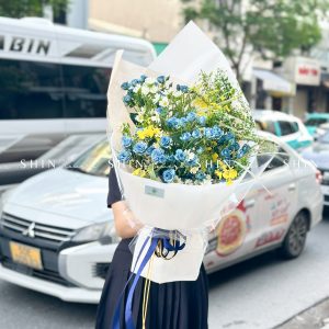 Bó Hoa Hồng Xanh Dương S543