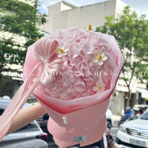 Hoa Bó 3 Cẩm Tú Cầu Hồng S560