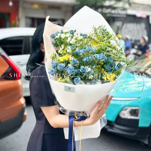 Bó Hoa Hồng Xanh Dương S543