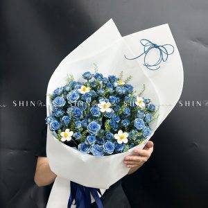 Bó Hoa Hồng Xanh Dương S542