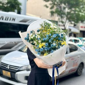 Bó Hoa Hồng Xanh Dương S543