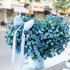 Hộp Hoa Hồng Xanh Dương Blue Siêu To S545