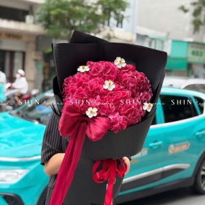 Hoa Bó 4 Cẩm Tú Cầu Đỏ S567