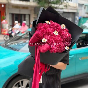 Hoa Bó 4 Cẩm Tú Cầu Đỏ S567