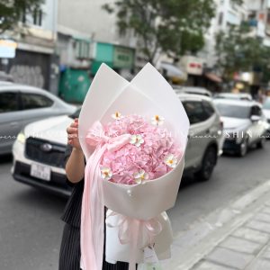 Hoa Bó 3 Cẩm Tú Cầu Hồng S568