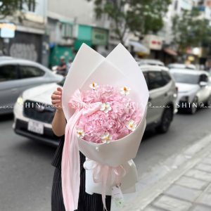 Hoa Bó 3 Cẩm Tú Cầu Hồng S568