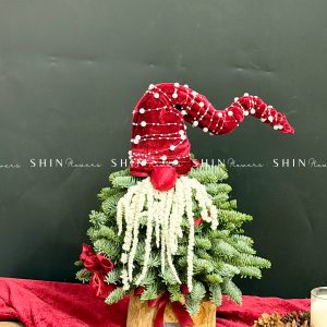 Cây Thông Đan mạch Santa Đế Gỗ size 35cm T023