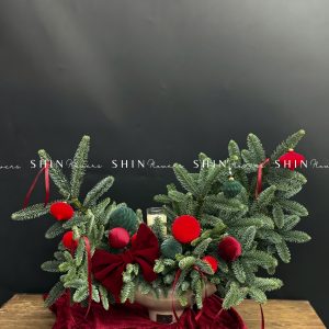 Lẵng Thông Nobiles Đan Mạch đế nến để bàn T025