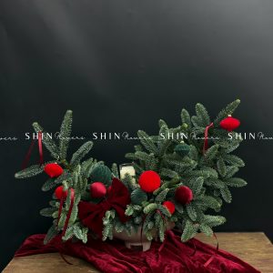 Lẵng Thông Nobiles Đan Mạch đế nến để bàn T025