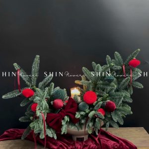 Lẵng Thông Nobiles Đan Mạch đế nến để bàn T025