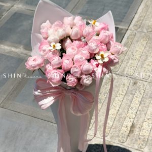 Bó Hoa Kem hoa Hồng Tiểu Tiên Nữ S572