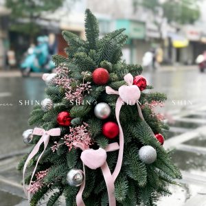 Lẵng thông Nobilis Đan Mạch size 45cm T030