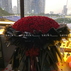 Bó Hồng Khổng Lồ 520 Đóa Hồng Đỏ S590