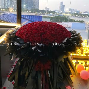 Bó Hồng Khổng Lồ 520 Đóa Hồng Đỏ S590