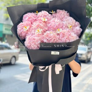 Hoa Bó 10 Cẩm Tú Cầu Hồng S587