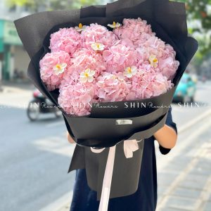 Hoa Bó 10 Cẩm Tú Cầu Hồng S587