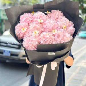 Hoa Bó 10 Cẩm Tú Cầu Hồng S587