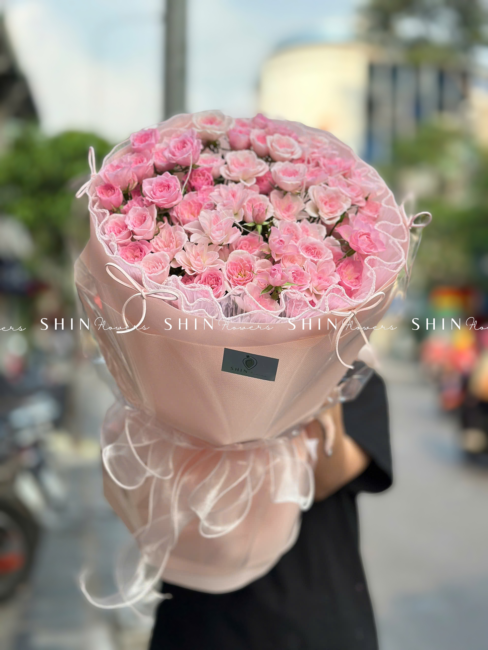 Bó hoa Hồng Chùm Điền mật S583