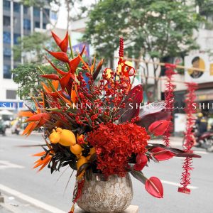 Lẵng Hoa Tết - Mã Đáo Thành Công H143