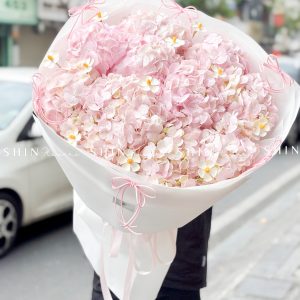 Hoa Bó 10 Cẩm Tú Cầu Hồng S628