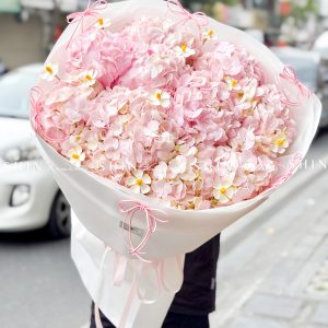Hoa Bó 10 Cẩm Tú Cầu Hồng S628