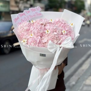 Hoa Bó 10 Cẩm Tú Cầu Hồng S629
