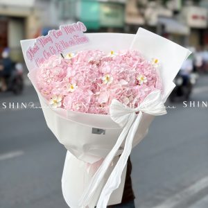 Hoa Bó 10 Cẩm Tú Cầu Hồng S629