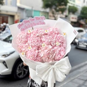 Hoa Bó 10 Cẩm Tú Cầu Hồng S629