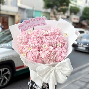 Hoa Bó 10 Cẩm Tú Cầu Hồng S629