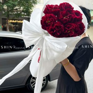 Hoa Bó 8 Mẫu Đơn Đỏ Old Faithful S619