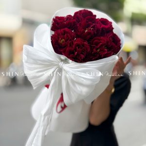 Hoa Bó 8 Mẫu Đơn Đỏ Old Faithful S619