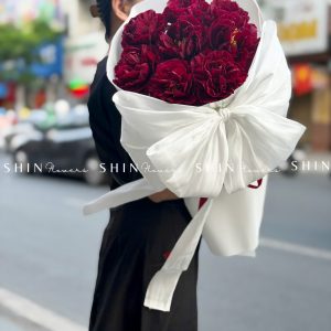 Hoa Bó 8 Mẫu Đơn Đỏ Old Faithful S619