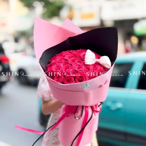 Bó 40 Hoa Hồng Pink floyd S618