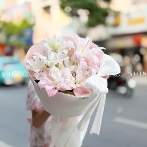 Bó Hoa ly kép hồng S615