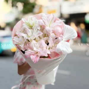 Bó Hoa ly kép hồng S615