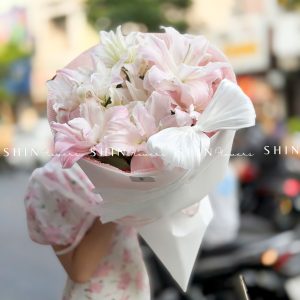 Bó Hoa ly kép hồng S615