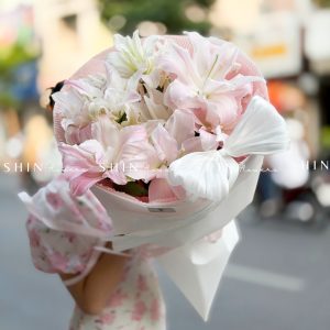 Bó Hoa ly kép hồng S615