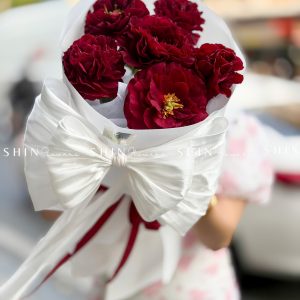 Hoa Bó 6 Mẫu Đơn Đỏ Old Faithful S613