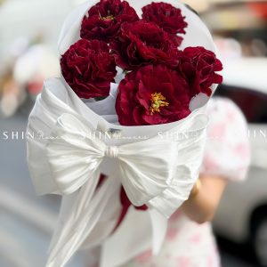 Hoa Bó 6 Mẫu Đơn Đỏ Old Faithful S613