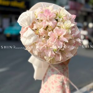 Bó Hoa ly kép hồng S611