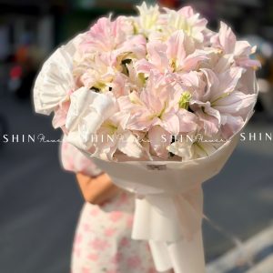 Bó Hoa ly kép hồng S611