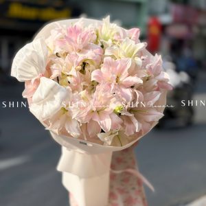 Bó Hoa ly kép hồng S611