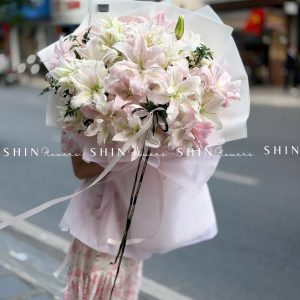 Bó Hoa ly kép hồng S610