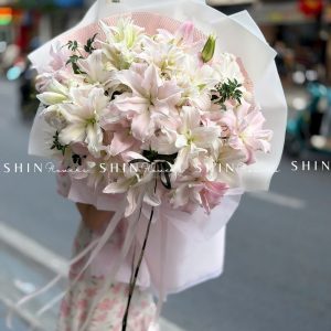 Bó Hoa ly kép hồng S610