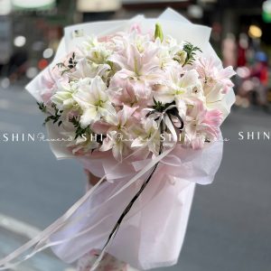 Bó Hoa ly kép hồng S610