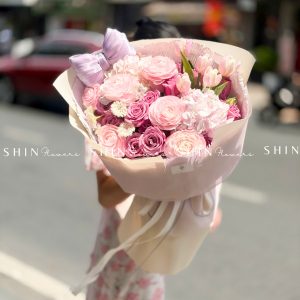 Hoa Bó Mao Lương Hồng Nhật Bản mix Tulip tím S612