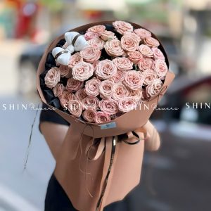 Hoa Bó Hoa Hồng Capuchino S608