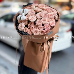 Hoa Bó Hoa Hồng Capuchino S608