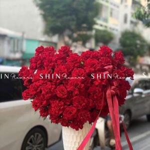 Lẵng Hoa Hoa hồng đỏ sang trọng H150